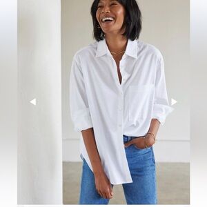 AYR White Button Down Shirt for Women